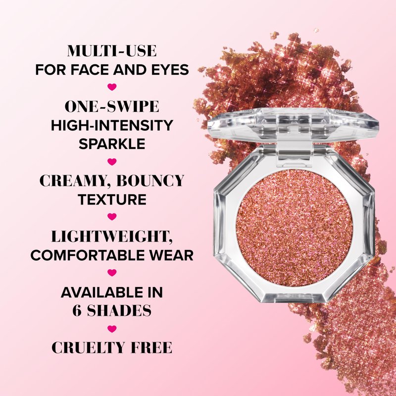 Too Faced Disco Crush High Shine Glitter Multi-Use Eye + Face Sparkle | Creamy, Iridescent, Multichrome Face & Eyeshadow Glitter, 0.05 Ounce, Show Off
