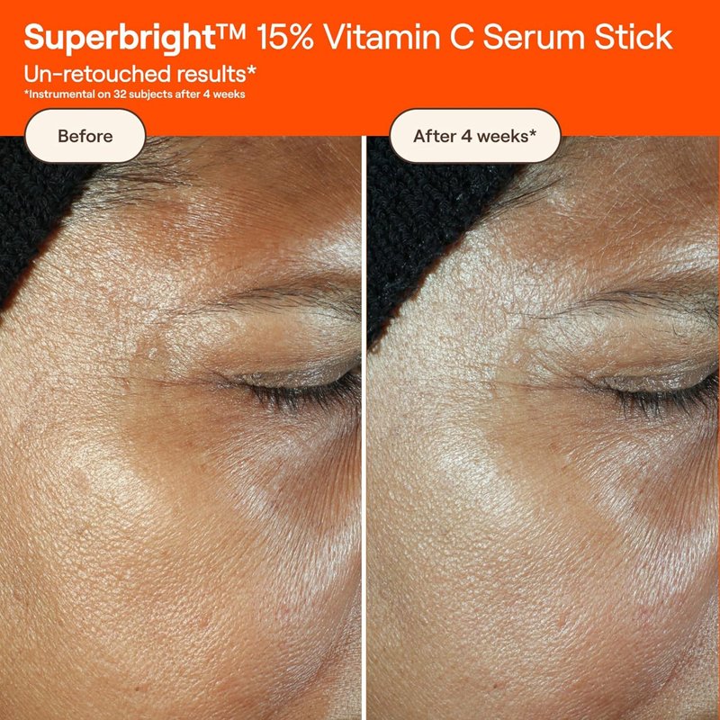 Live Tinted Superbright Vitamin C Face Serum Stick - Brightens Uneven Skin Tone & Targets Fine Lines | 0.5 oz / 15g