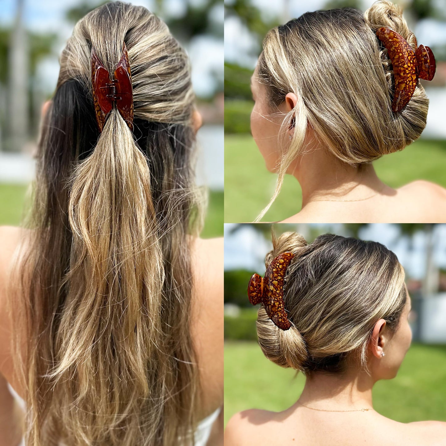 Camila Paris MP925 French Hair Clip for Women Thick Hair for Long Curly Wavy Hair, Girls Hair Claw Clips Jaw, Durable Styling Big Claw Clip for Thick Hair, Strong Hold No Slip Grip, Made in France