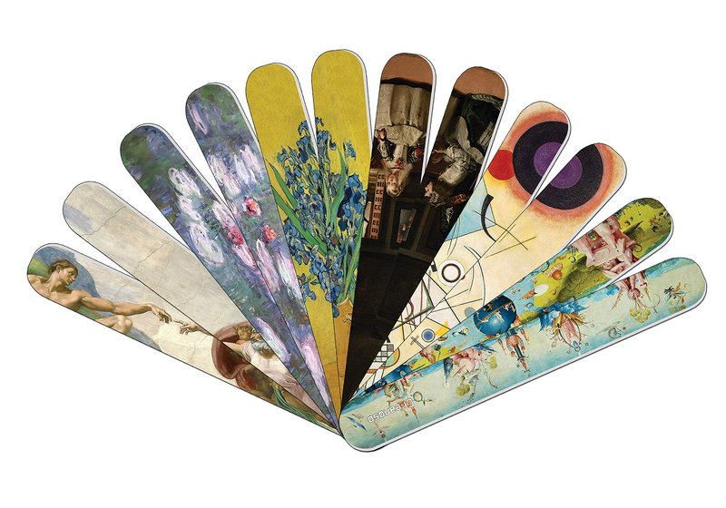 Creanoso Famous Art Custom Designed Series 2 Emery Board Nail Files (24-Pack) Awesome Gifts and Beauty Tools for Teens, Adults, and Professionals