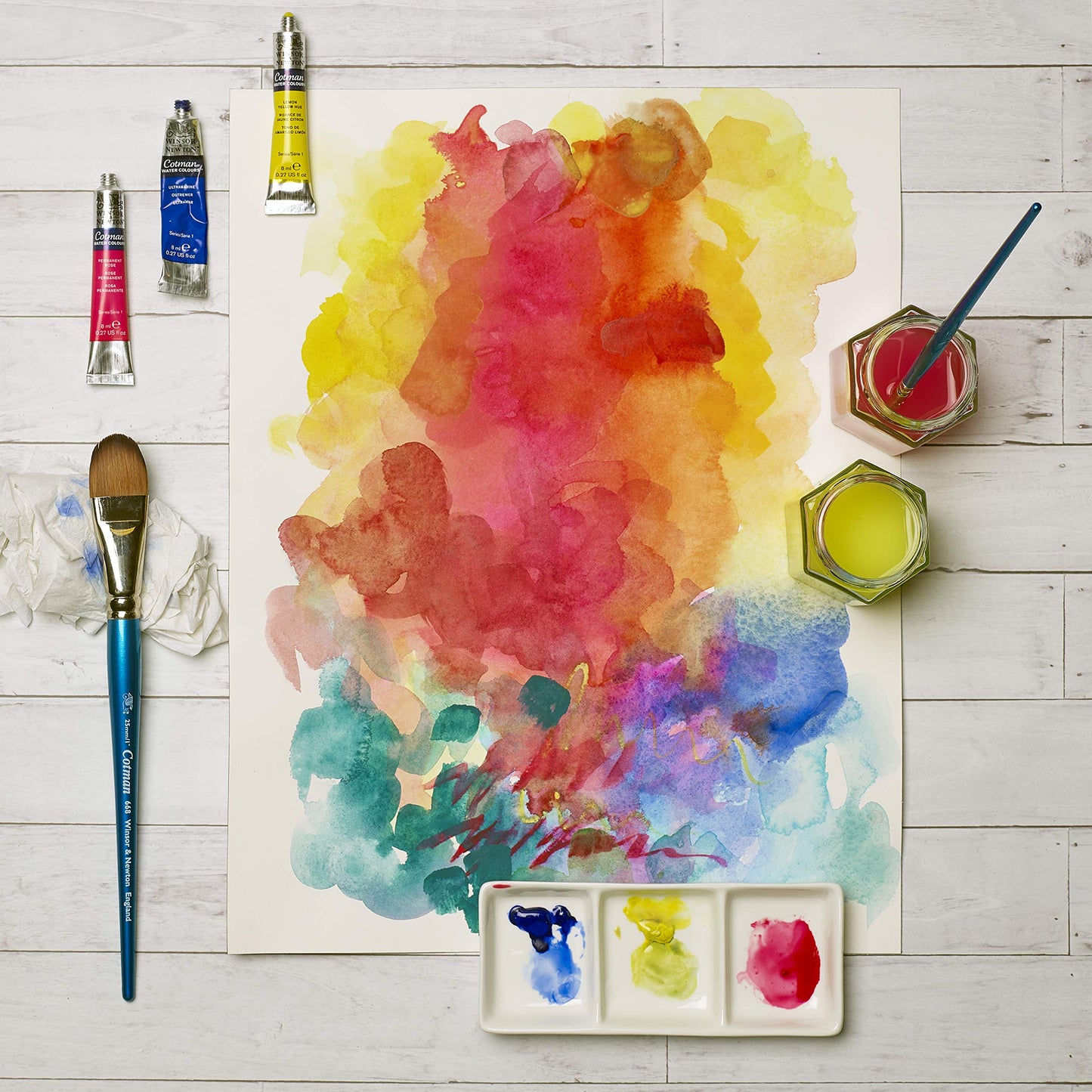 Winsor & Newton Cotman Watercolor Paint, 8ml (0.27-oz) Tube, Cadmium Red Deep Hue