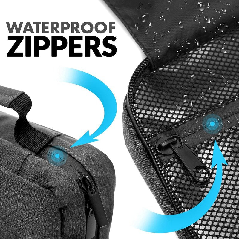 VASCO Hanging Toiletry Bag - Water-Resistant Travel Organizer for Men & Women | Compact Design