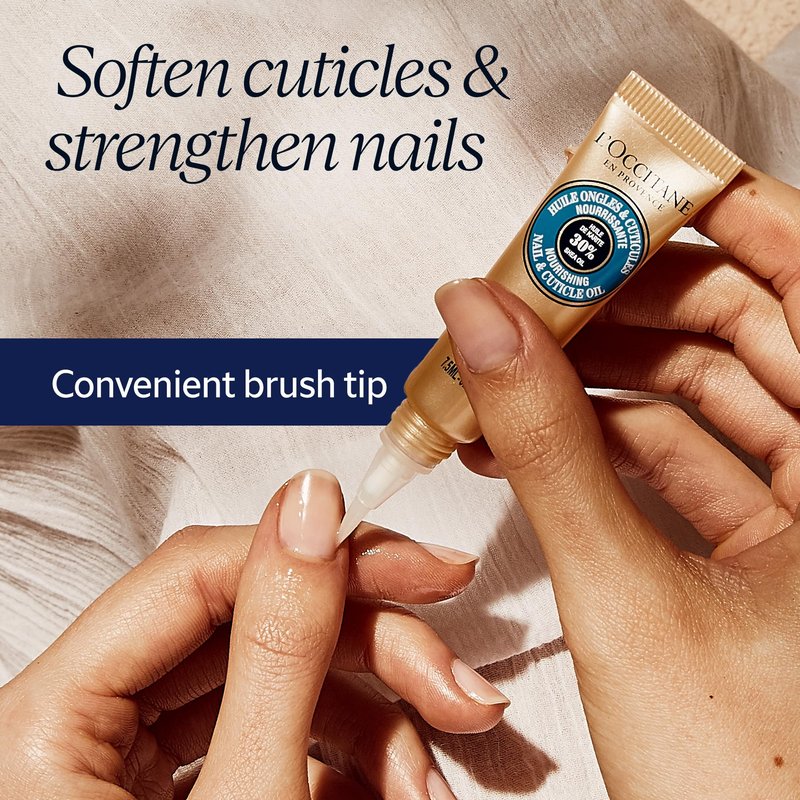 L'OCCITANE Nourishing Nail & Cuticle Oil with 30% Shea Oil. 0.25 fl oz