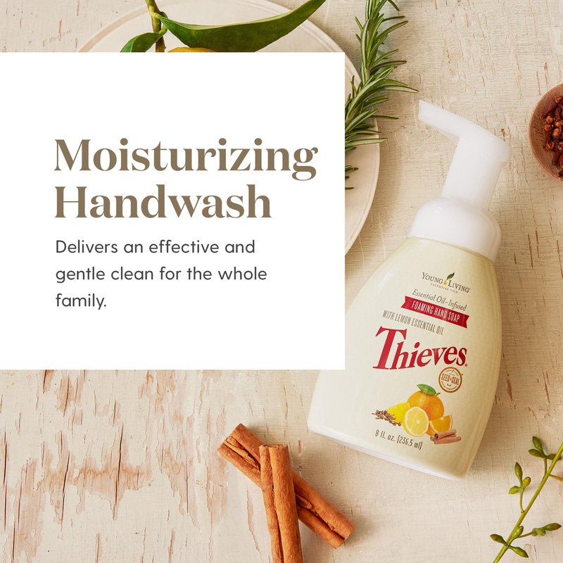 Thieves Foaming Hand Soap 8 fl oz. by Young Living Essential Oils - 1 Pack