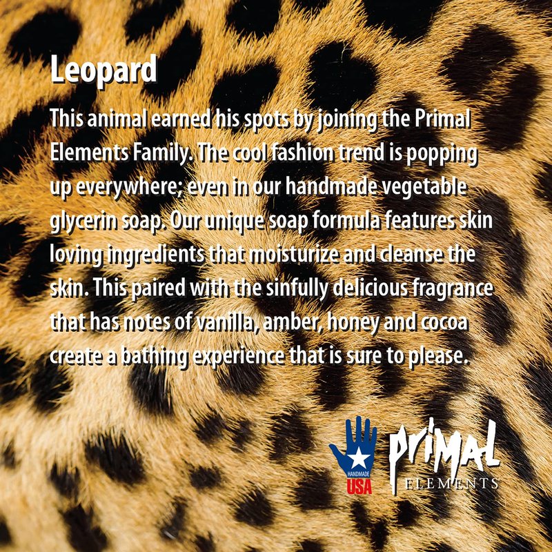 Primal Elements Soap Loaf, Leopard, 5.5 Pound