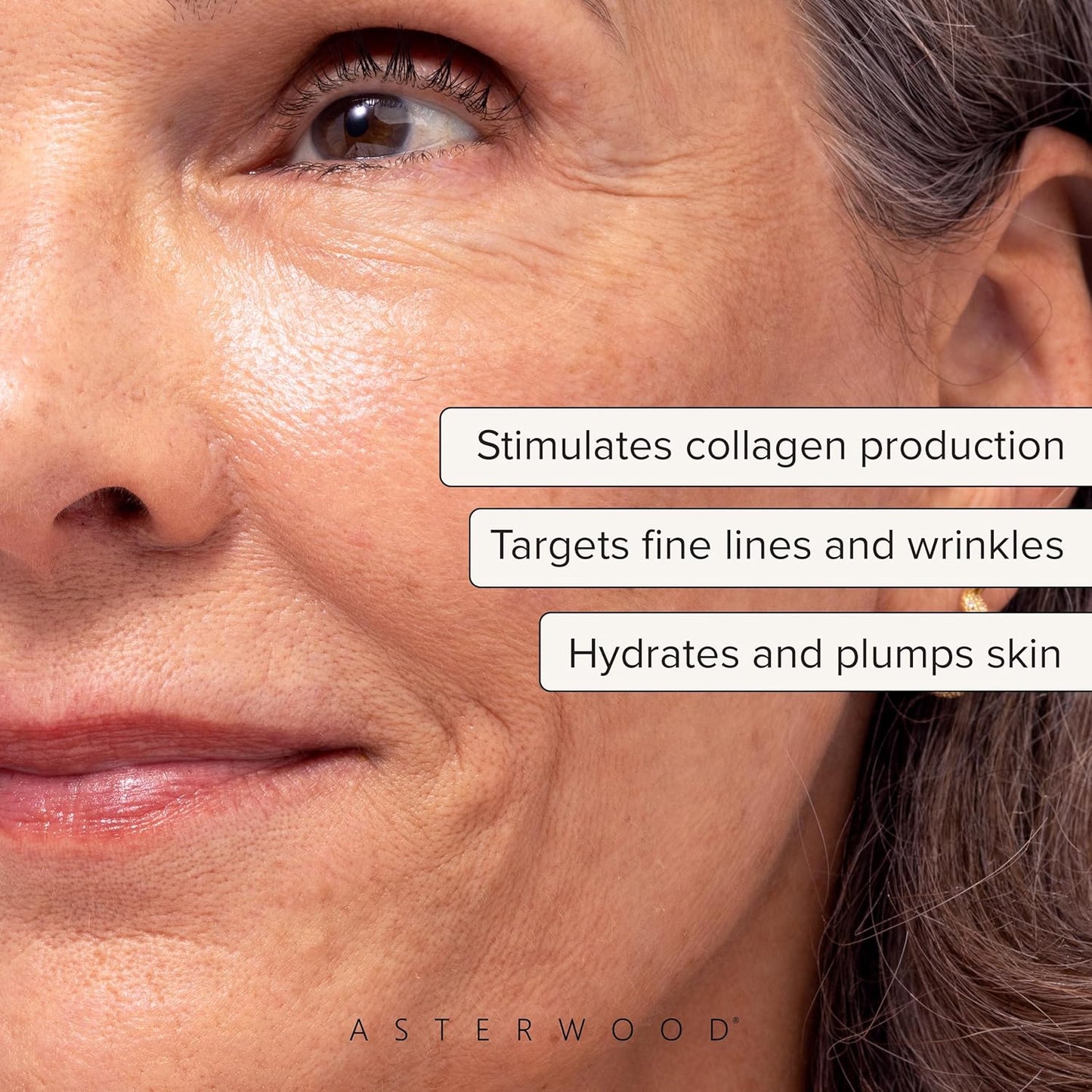 Asterwood Matrixyl 3000 Serum - Anti-Aging Hyaluronic Acid & Vitamin C for Hydration | 1 Fl Oz