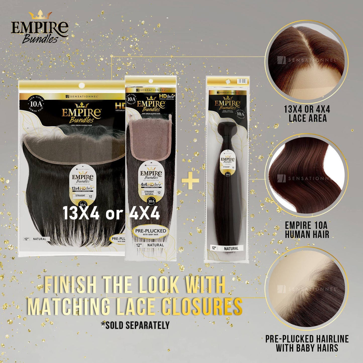 Sensationnel Empire bundles- body wave 10a tangle shed free human hair for weaving and sew in styles - 1 pack (16 inch, NATURAL/BLACK)