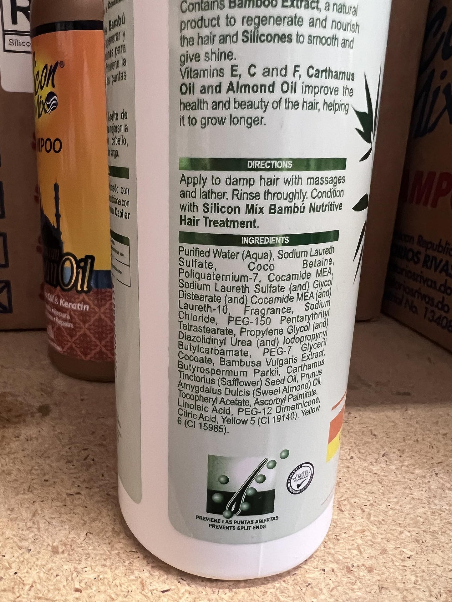 Silicon Mix Bambu Shampoo 16oz & Treatment & Leave-in 8oz & Polisher 4oz "Set"