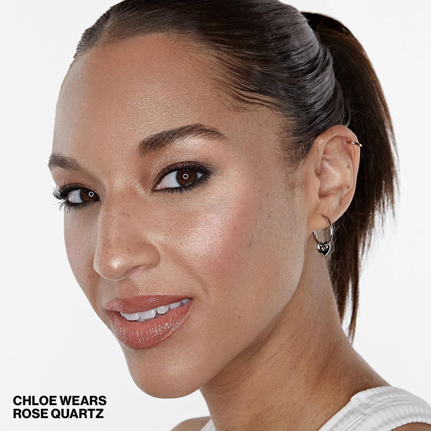Smashbox X BECCA Shimmering Skin Perfector Pressed Highlighter | Creamy Formula that Melts into Skin for a Natural, Radiant, Glow-Boosting Highlight, 0.24 Ounce, Rose Quartz