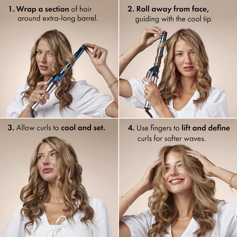BaBylissPRO Nano Titanium Professional 1.5" Curling Iron with Extended Barrel Perfect for Longer Hair