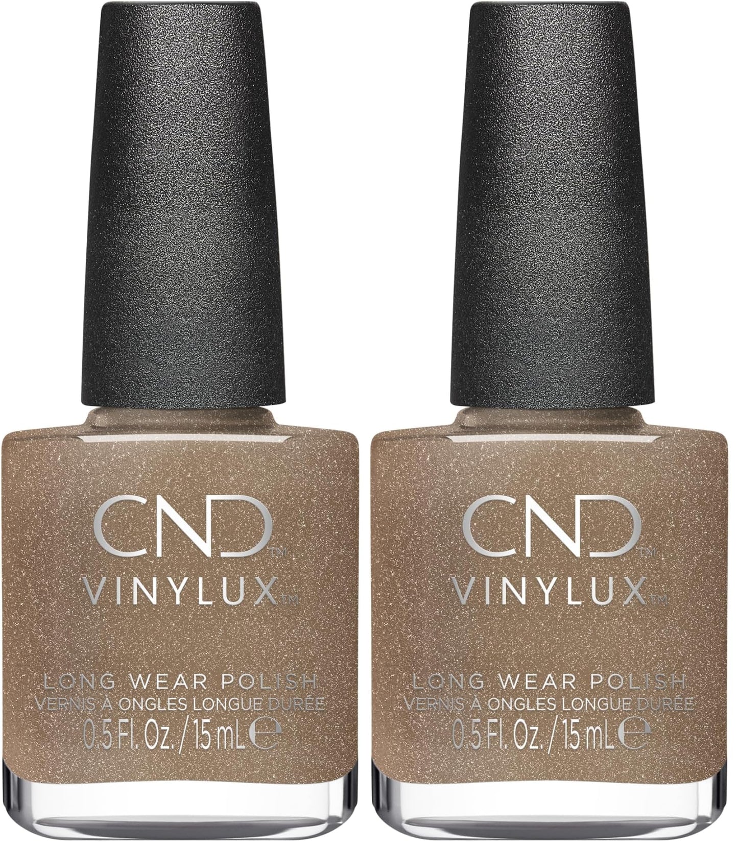 CND Vinylux Longwear Metallic Nail Polish, Gel-like Shine & Chip Resistant Color, 0.5 Fl Oz (Pack of 2)