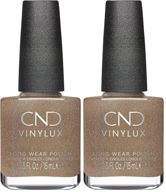 CND Vinylux Longwear Metallic Nail Polish, Gel-like Shine & Chip Resistant Color, 0.5 Fl Oz (Pack of 2)