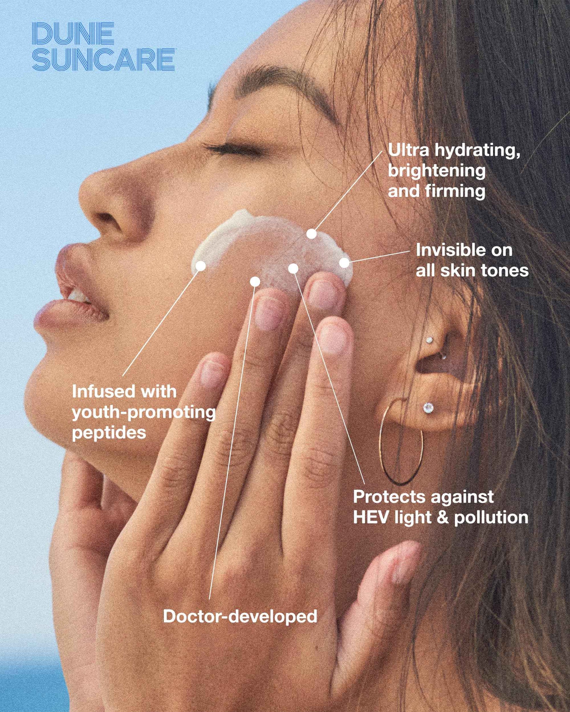 The Mineral Melt – Sheer Mineral Face Sunscreen SPF 30, Broad Spectrum, Fragrance-Free Sunblock – Hydrating, Anti-Aging, Brightening, Peptide-Packed, Award-Winning Formula (1.7 Fl Oz)