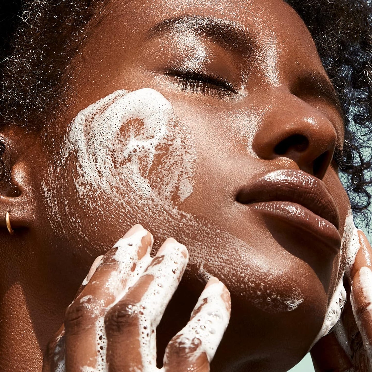 Biossance Squalane + Amino Aloe Face Wash - Hydrating Foaming Cleanser for All Skin Types | Makeup Remover & Pore Cleanser