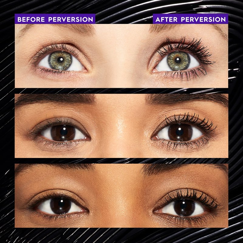 Urban Decay Perversion Volumizing Mascara (Full Size) - Intense Black Lengthening Mascara, Smudge-Resistant, Flake-free, Buildable Lash Volume & Length, Curling & Separating - 0.34 Fl Oz