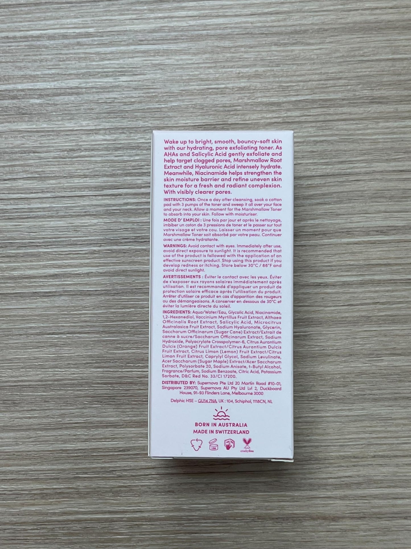 Sand & Sky Australian Essentials Brightening Toner with Niacinamide & Glycolic Acid - Marshmallow Extract Essence, Exfoliates & Strengthens Skin, 4.2 fl oz