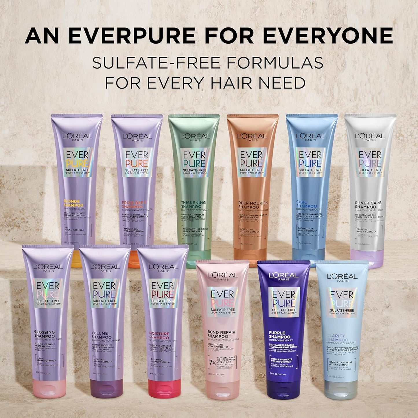 L'Oreal Paris Thickening Shampoo - Sulfate Free Formula for Thin, Fragile Hair | Infused with Rosemary, 8.5 Fl Oz