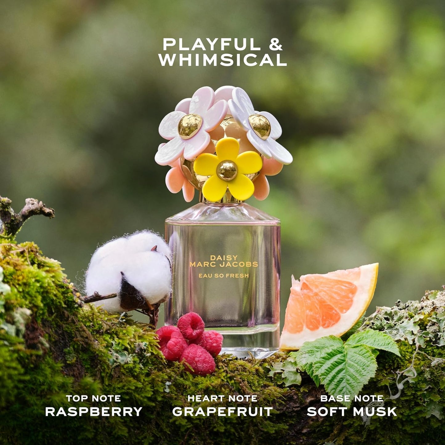 Marc Jacobs Daisy Eau So Fresh Perfume - Floral Fragrance with Raspberry, Wild Rose & Grapefruit | 3.4 oz