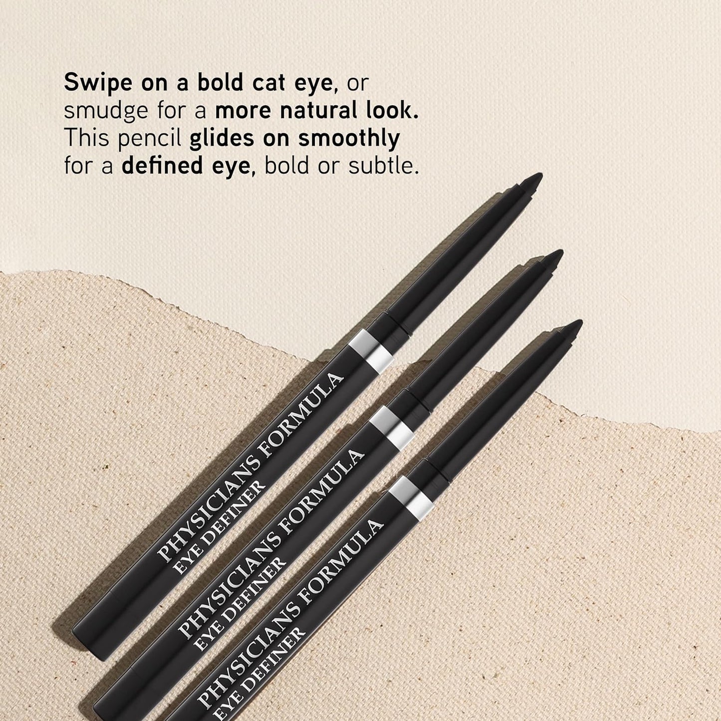 Automatic Eyeliner Pencil - Ultra Black | Dermatologist Tested, Long-Lasting Formula