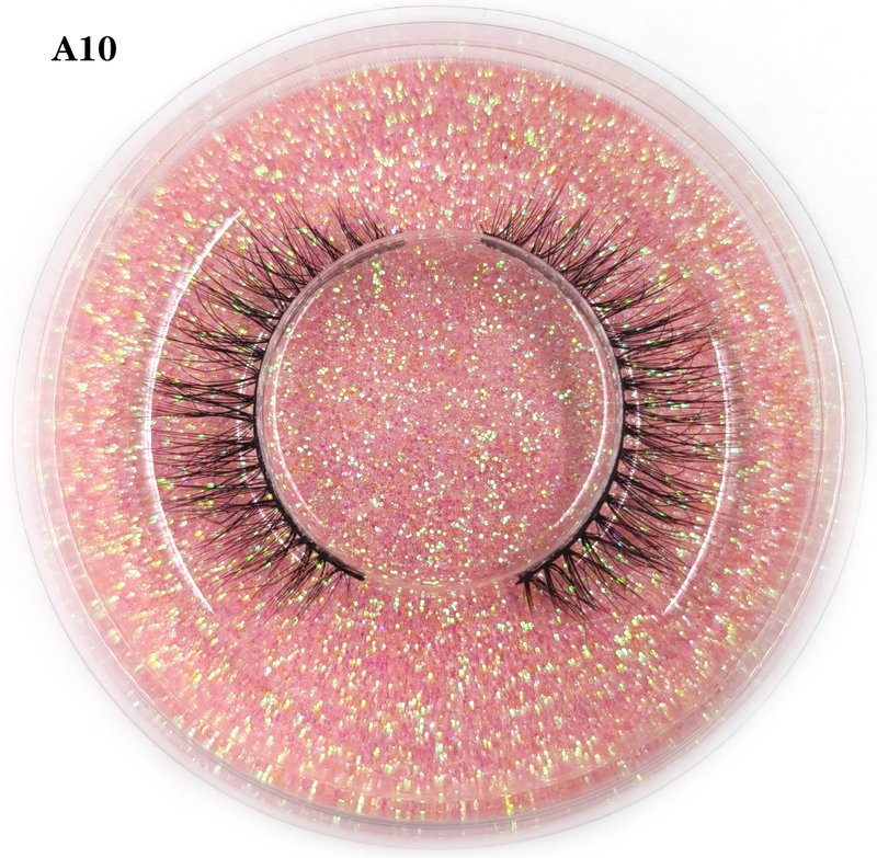 U-Hotmi Wholesale Fales Eyelashes, Mink Lashes Thick 5D Volume Natural Fake Lashes Pack(50 Pairs)