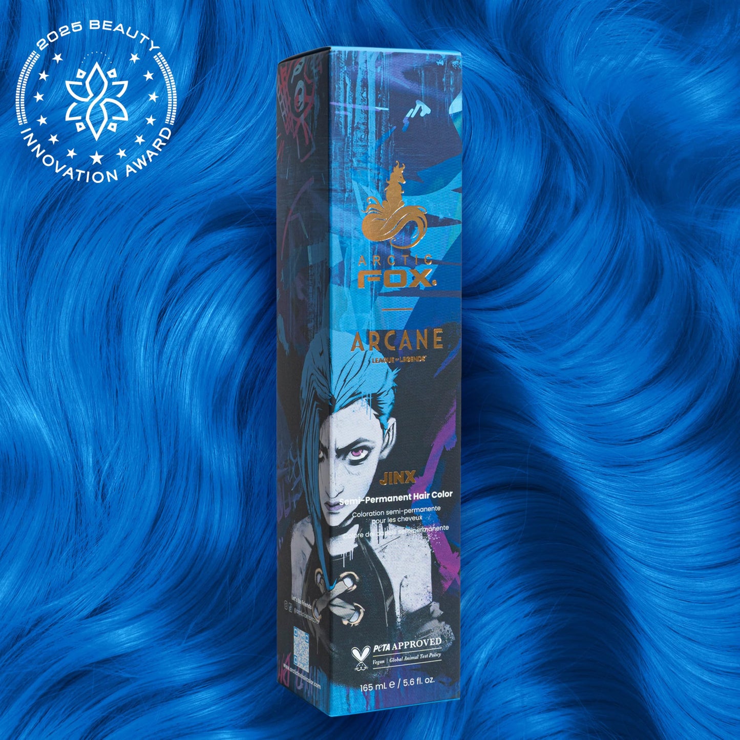 ARCTIC FOX Jinx Hair Dye - Semi Permanent Vegan Blue - 2 x 5.6 oz