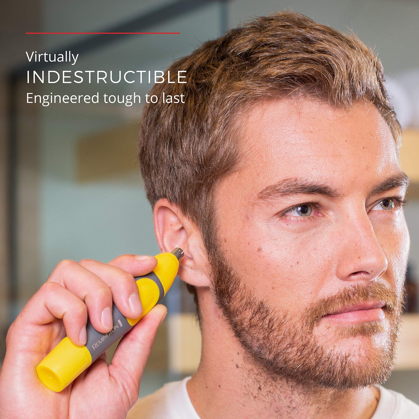 Remington Remington Virtually Indestructible Nose, Ear & Brow Trimmer, Yellow, NE3871