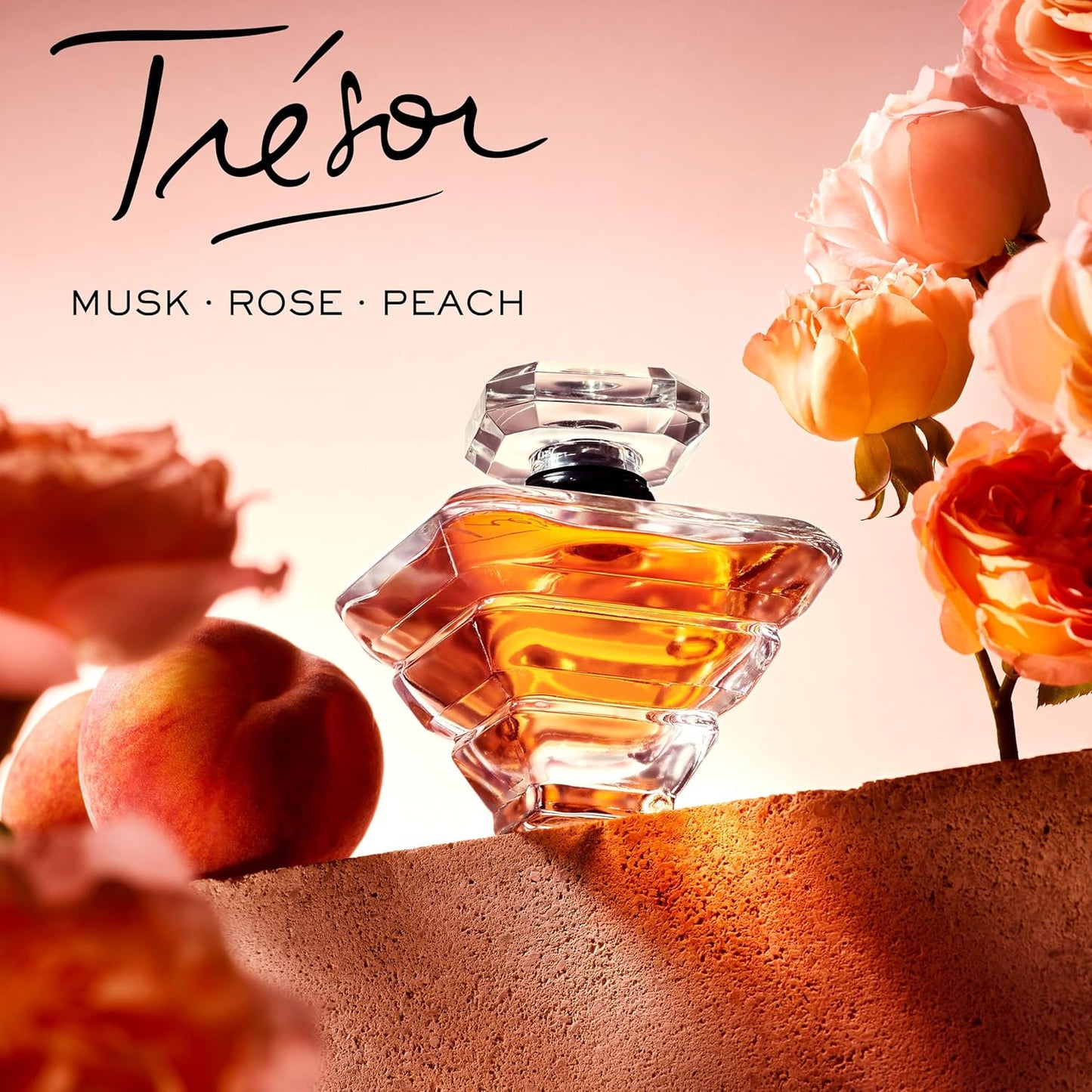 Lancôme Trésor Eau de Parfum | Long-Lasting Floral Fragrance with Rose, Lilac, Peach & Apricot - Elegant Women's Perfume