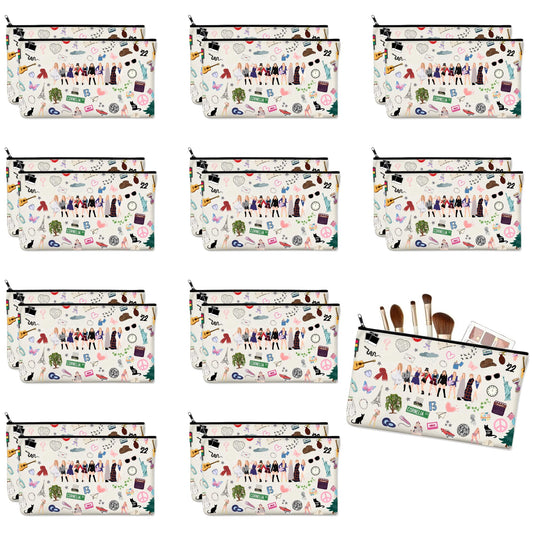 Echoglimmer 20 PCS Makeup Bag, Party Favors, Goodie Bags, Party Supplies, Fans Makeup Bag, Decorations Gift Bag, Birthday Party Favors, Party Bags - T3