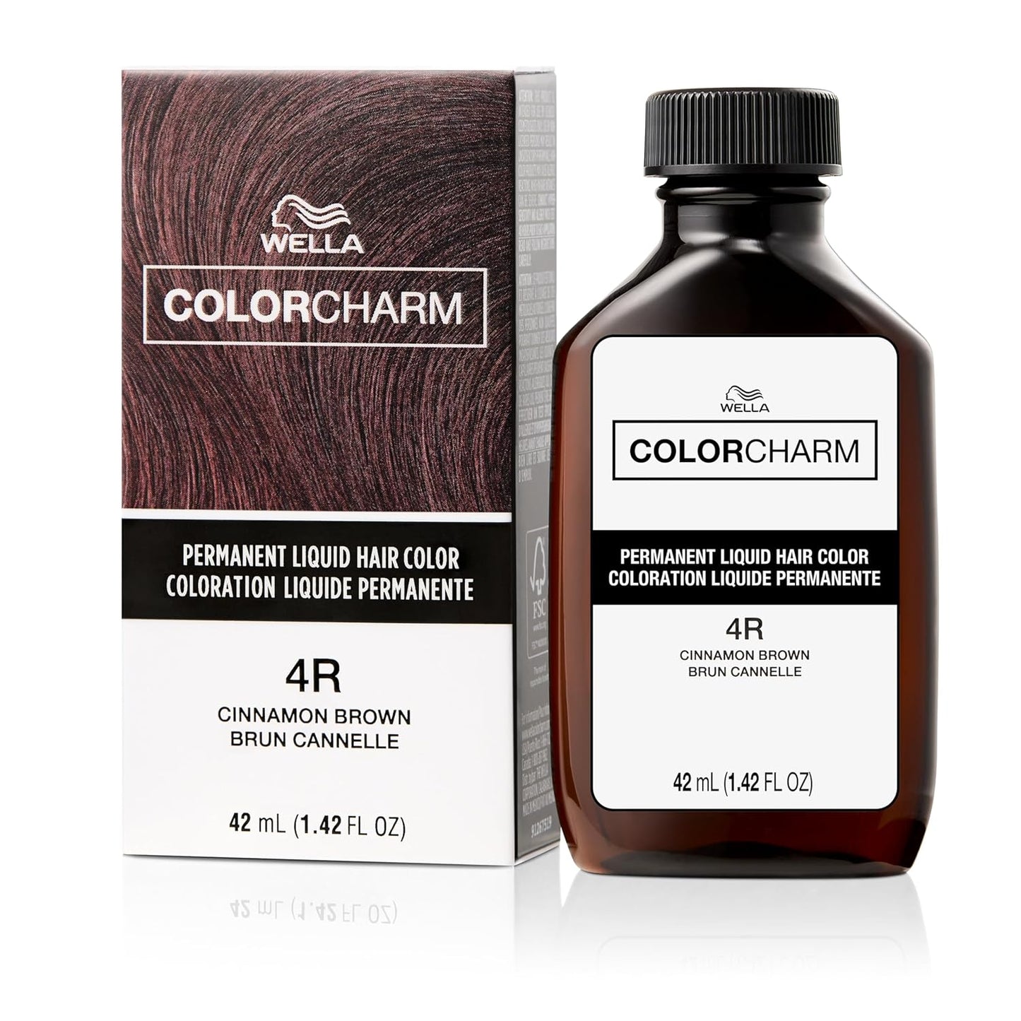 WELLA Color Charm Permanent Liquid Hair Color - Rich Brown for Gray Coverage