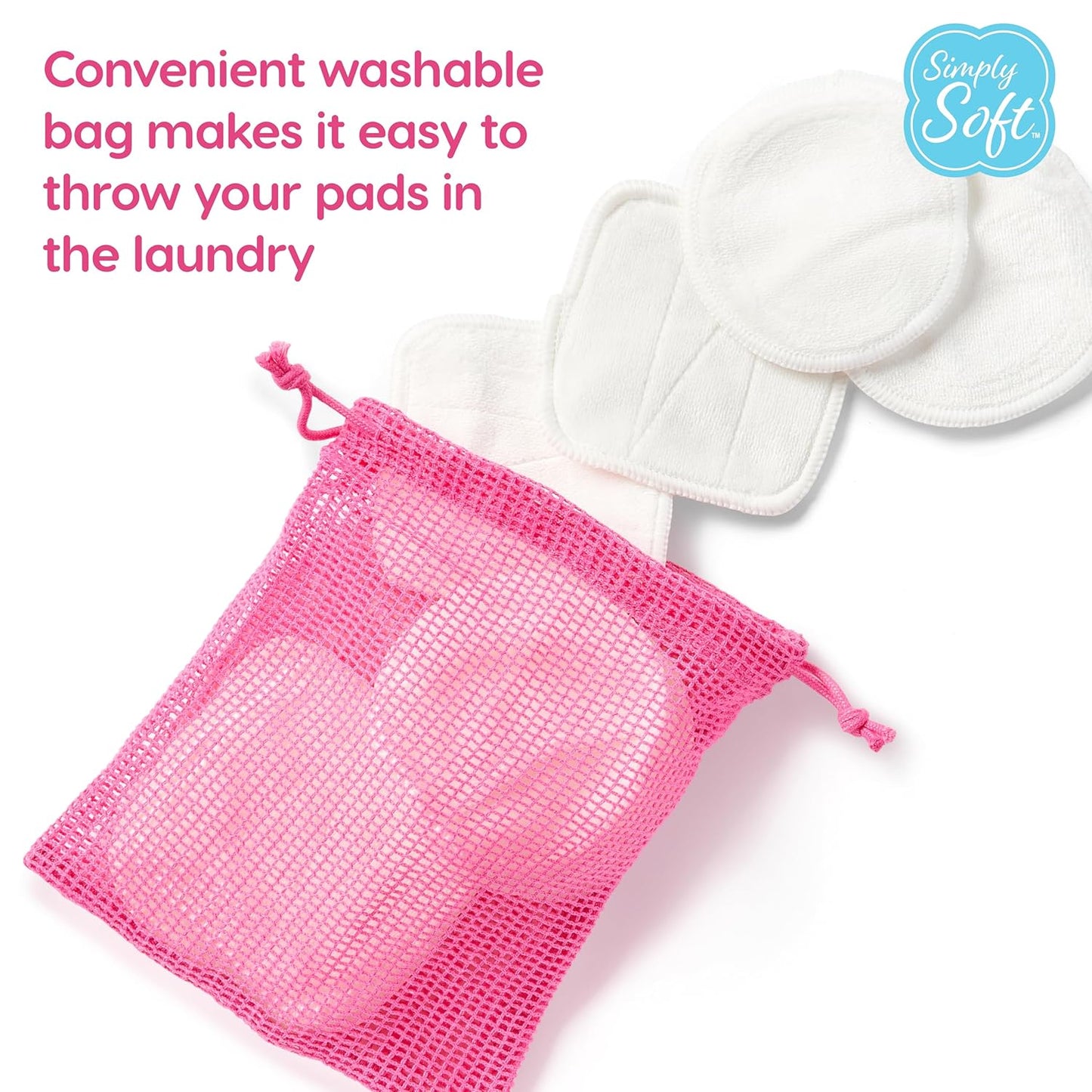 Reusable Cotton Rounds - Makeup Remover Pads for All Skin Types | 14 Count, Sustainable & Dermatologically Tested