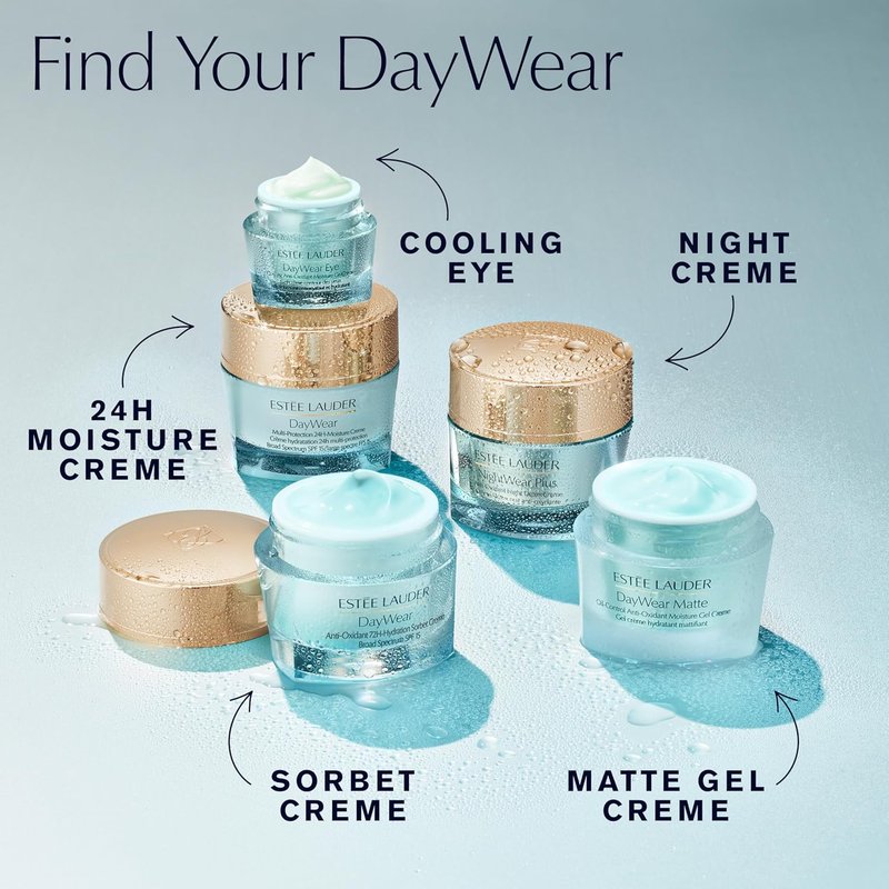 Estée Lauder DayWear Multi-Protection Anti-Aging Moisturizer - 24H Hydration Cream with SPF 15 | Face Cream for All Skin Types