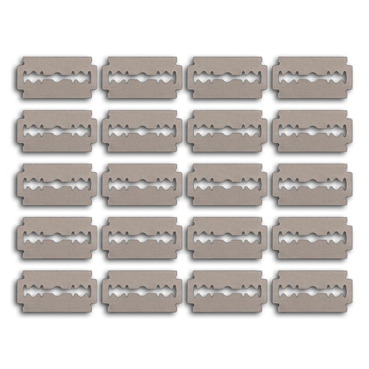 Well Kept Safety Razor Blades Refill - Pack of 20 - Made of Stainless Steel