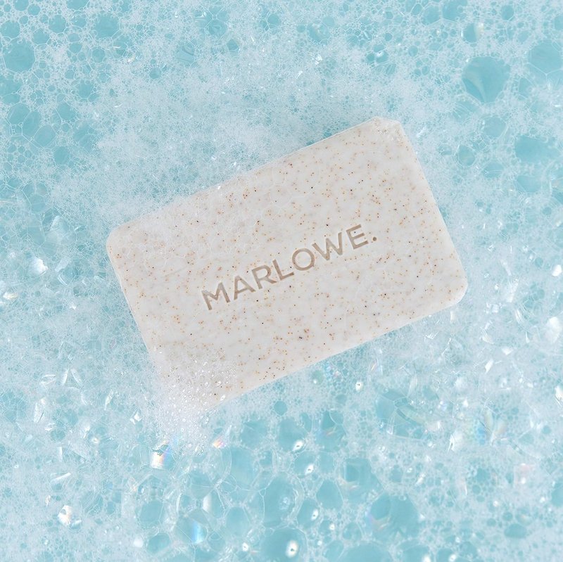 Marlowe No. 102 Men's Body Scrub Soap - Exfoliating Bar with Green Tea Extract | 7oz Variety Pack of 3 Scents