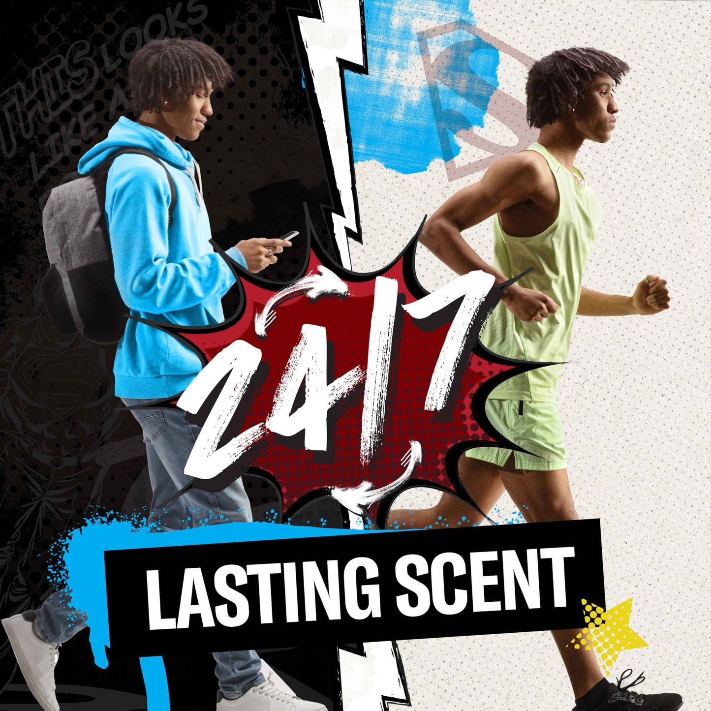 Old Spice Body Wash + Antiperspirant Deodorant Bundle Pack, Superman Man of Tomorrow, 24/7 Freshness, Smell Like a Hero, Bright Citrus + Cosmos Lasting Scent, 24 oz & 2.6 oz (Pack of 2)