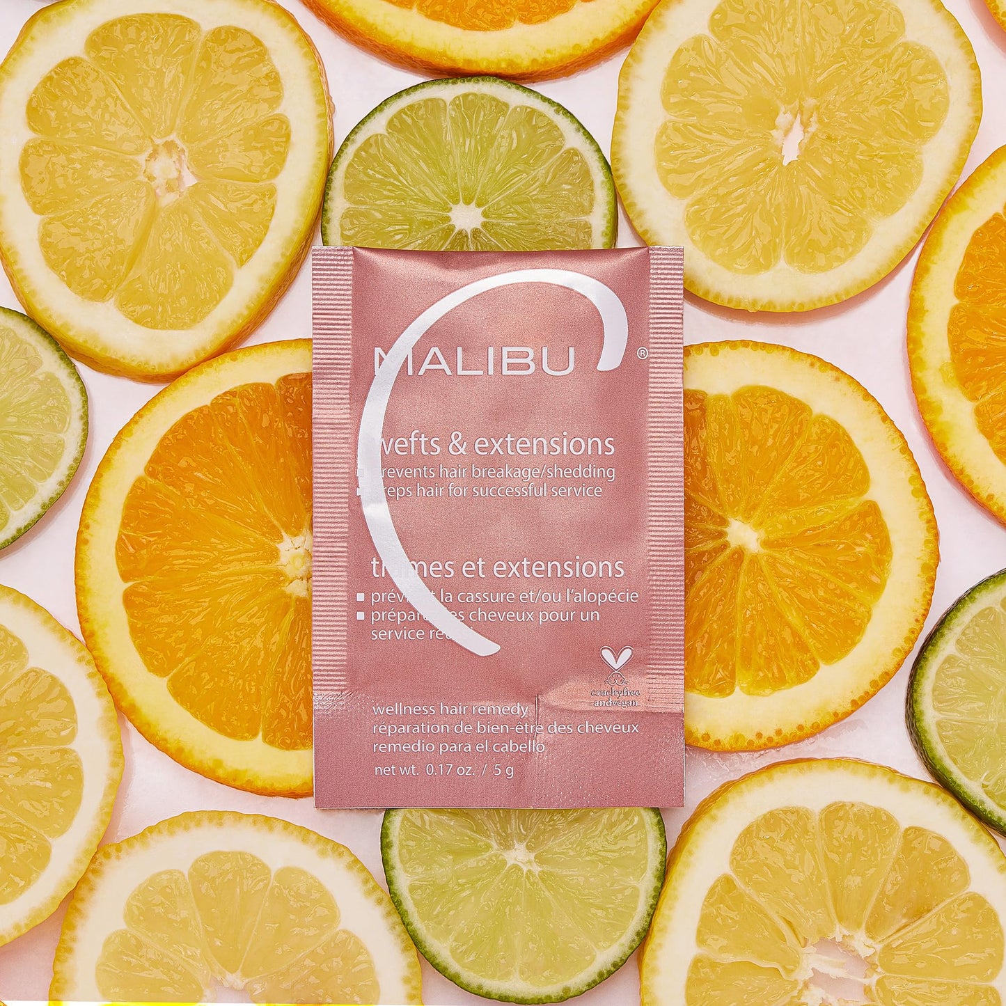 Malibu C Wefts & Extensions Wellness Hair Remedy (12 Packets) - Removes Build Up + Prevents Hair Breakage - Prepares Natural Hair for Hair Extension Application