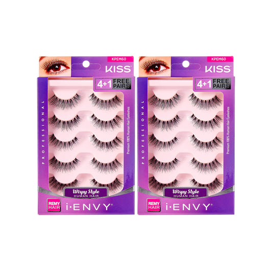 i•ENVY by Kiss So Wispy 03 Strip Eyelashes Value Pack #KPEM60 (2 Pack)