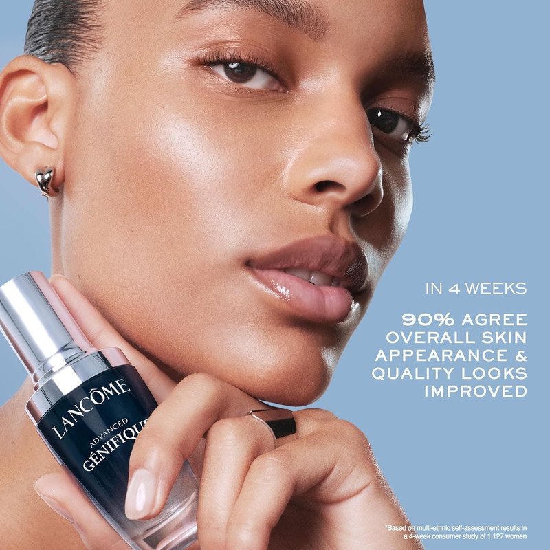 Lancôme Advanced Génifique Face Serum - Anti-Aging Radiance Booster with Bifidus Prebiotic & Vitamin Cg | Hydrating & Plumping 1 oz
