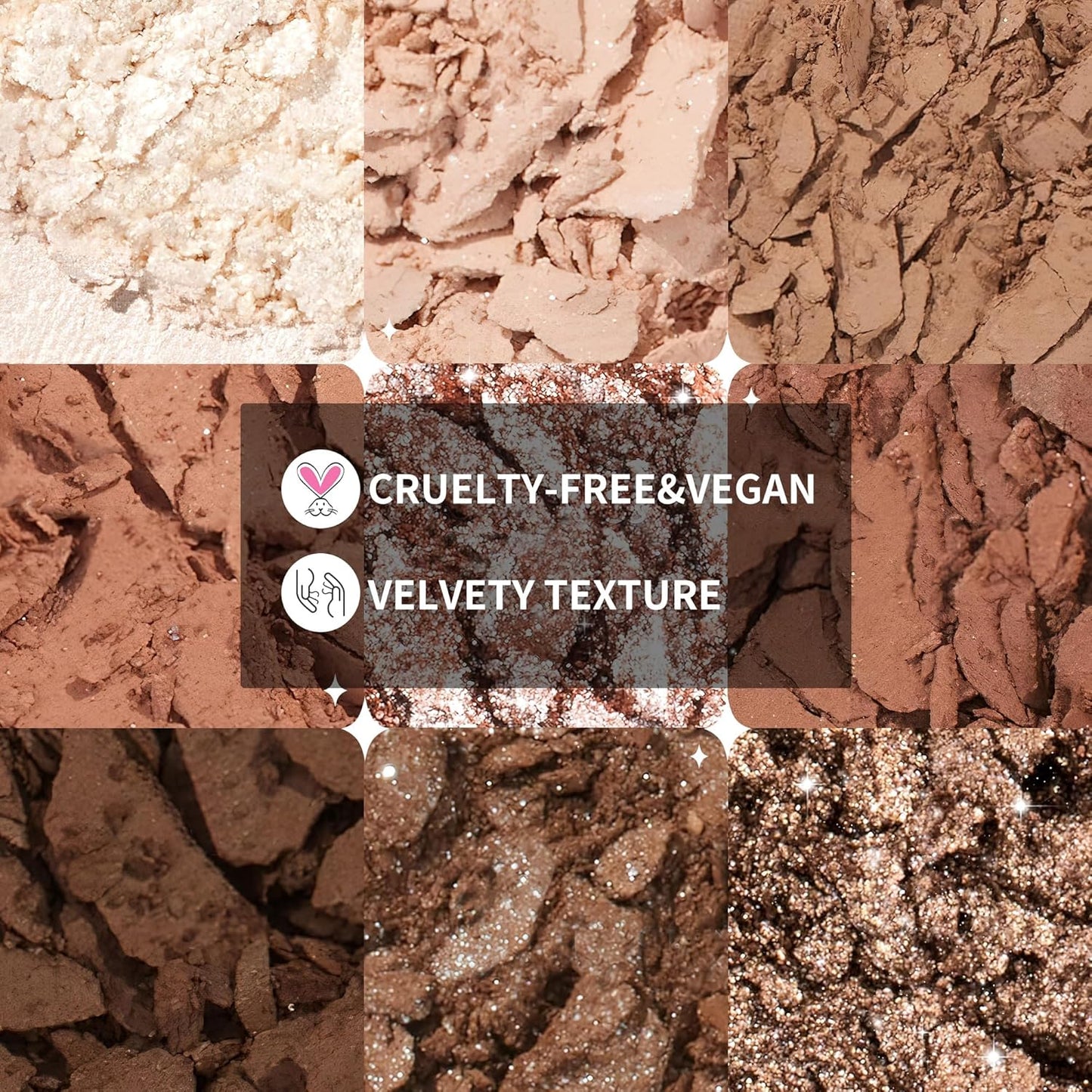 Docolor Neutral Eyeshadow Palette - 9 Colors for Stunning Nude & Brown Looks | Velvety, Highly Pigmented Finishes