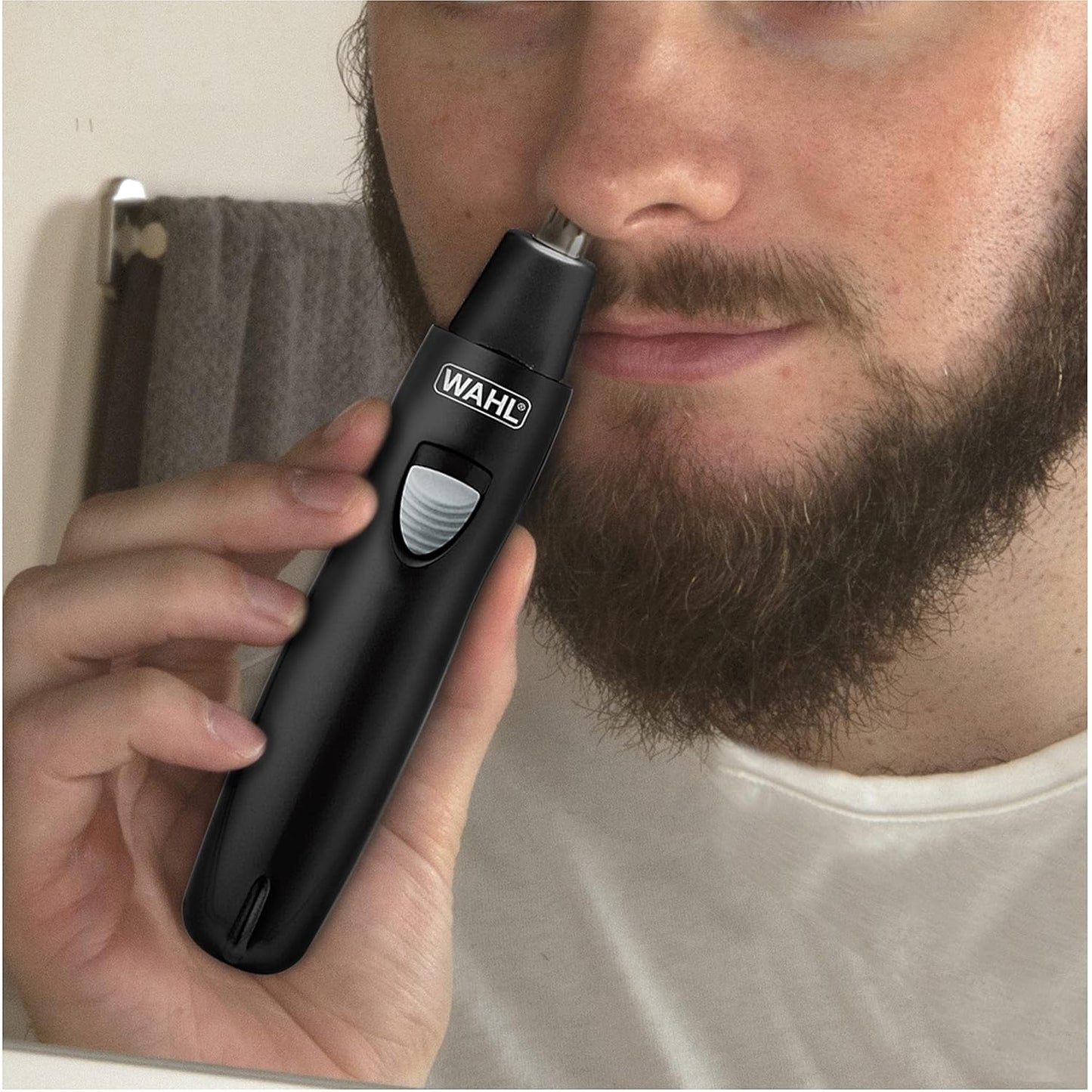 Wahl Rechargeable Precision Trimmer | Hygienic Grooming with Rinsable Heads for Eyebrows, Neckline, Nose & Ears - Model 3023284