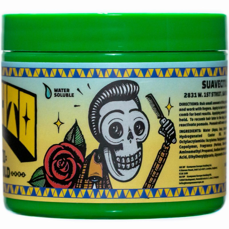 Suavecito Pomade Firme (Strong) Hold 4 oz, 1 Pack - Pomade For Men - Medium Shine Water Based Wax Like Flake Free Hair Gel - Easy To Wash Out - All Day Hold For All Hair Styles - El Dorado