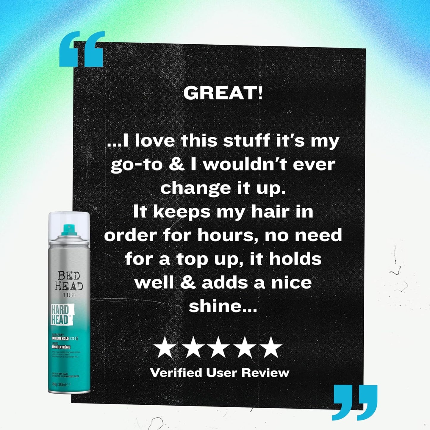 TIGI Bed Head Hard Head Hair Spray - Extra Strong Hold for All Hair Types | 11.7 oz