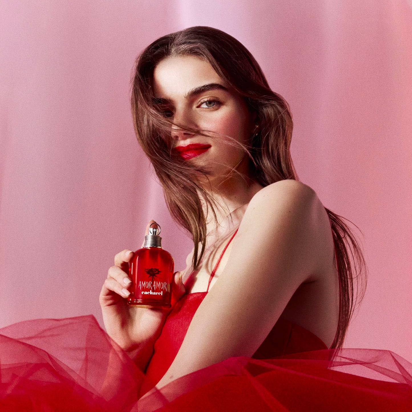 Cacharel Amor Amor Eau de Toilette Spray Perfume for Women, Notes of Blackcurrant, Lily of the Valley & Vanilla, Floriental Fruity Fragrance With Long Lasting Scent, 1.0 Fl Oz