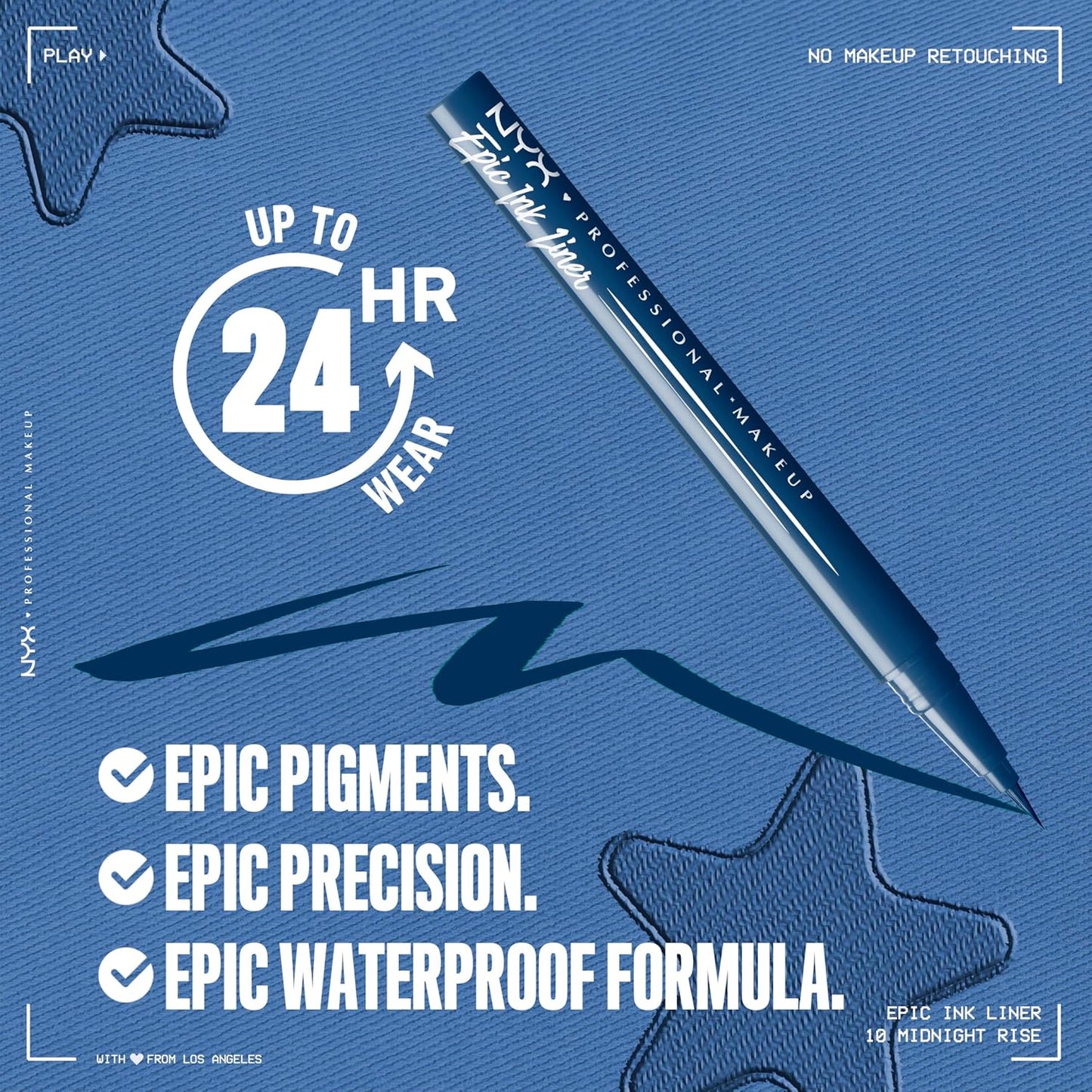 NYX Epic Ink Liner | Waterproof Matte Liquid Eyeliner - Deep Navy