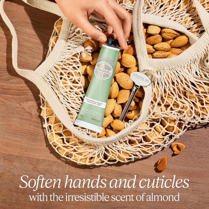 L’Occitane Almond Hand Cream - Hydrating & Nourishing Formula for Soft, Moisturized Skin | Vegan & Fast-Absorbing