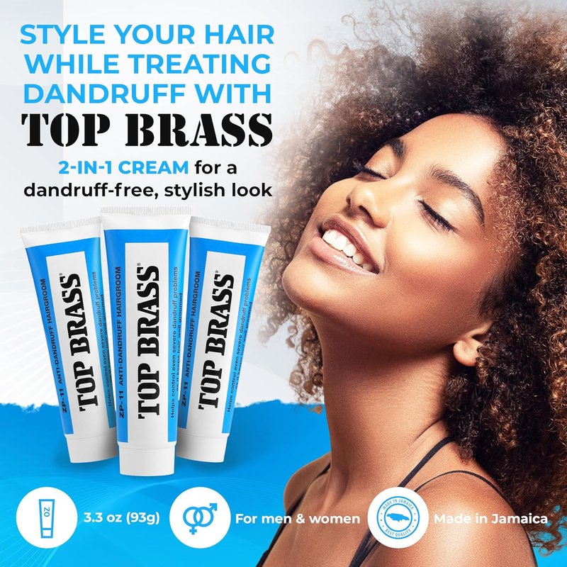 Anti-Dandruff Hair Cream for Men & Women - Styling Cream with Beeswax & Candelilla | Relieves Dry Scalp, Flaking & Itching - 3 Pack