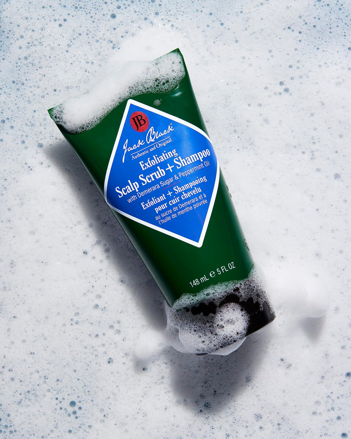 Jack Black Exfoliating Scalp Scrub & Shampoo for Healthy Hair, Removes Buildup and Soothes Itchy Scalp