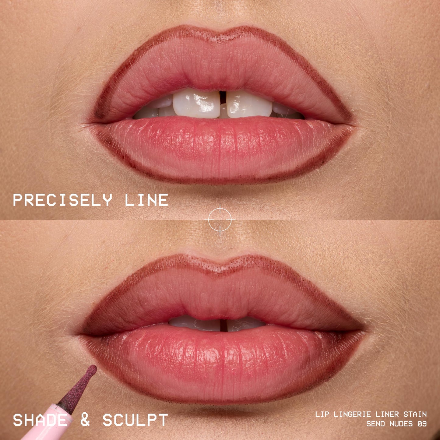 NYX PROFESSIONAL MAKEUP Lip Lingerie Liner Stain, Seamless Make Up with All-Day Color, Waterproof Lip Stain Finish - Tease U Later (Cool Nude)