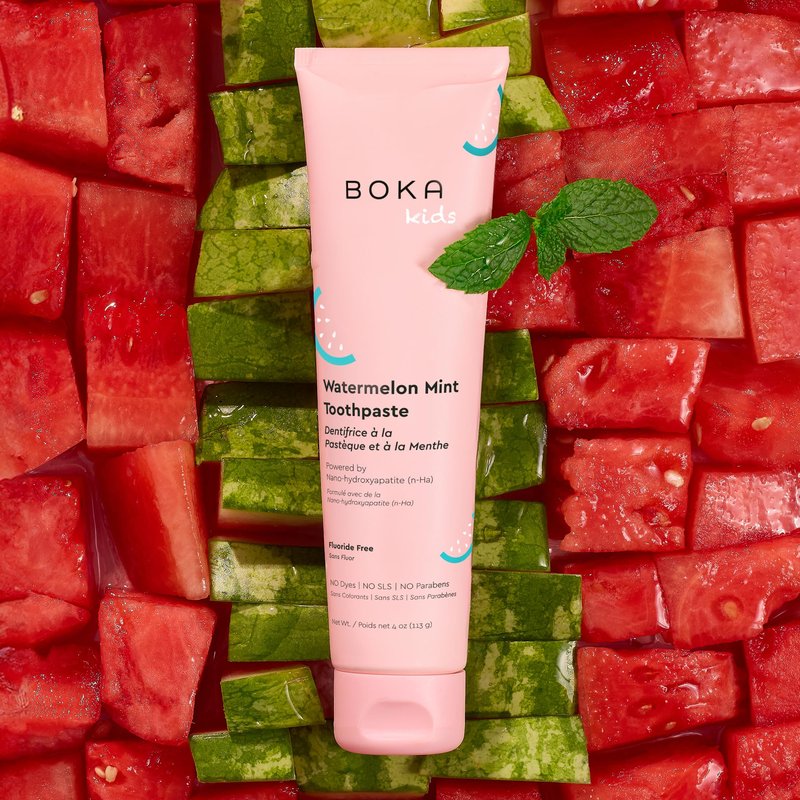Boka Fluoride Free Toothpaste Nano Hydroxyapatite Toothpaste - Watermelon Mint Flavor, 4 oz 3Pk