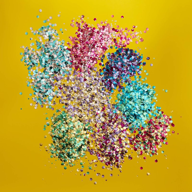 Biodegradable Eco Chunky Glitter - 100% Cosmetic Bio Glitter for Face, Body, Nails & Hair | 0.10oz Set of 8