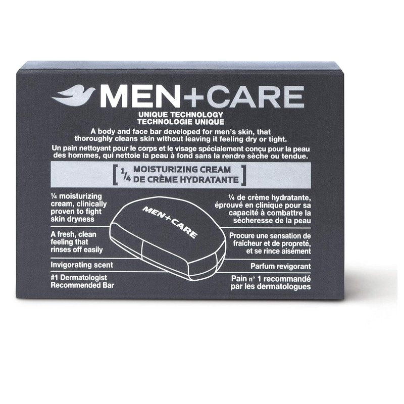 Dove Men+Care 3-in-1 Cleanser Bar - Hydrating Body, Face & Shaving Soap | 3.75 oz, Pack of 12